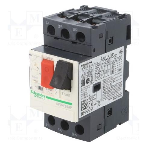 Schneider Electric Motorschutzschalter 3P 0,25kW 0,63-1,0A EN GV2ME05AP (GV2ME05AP)