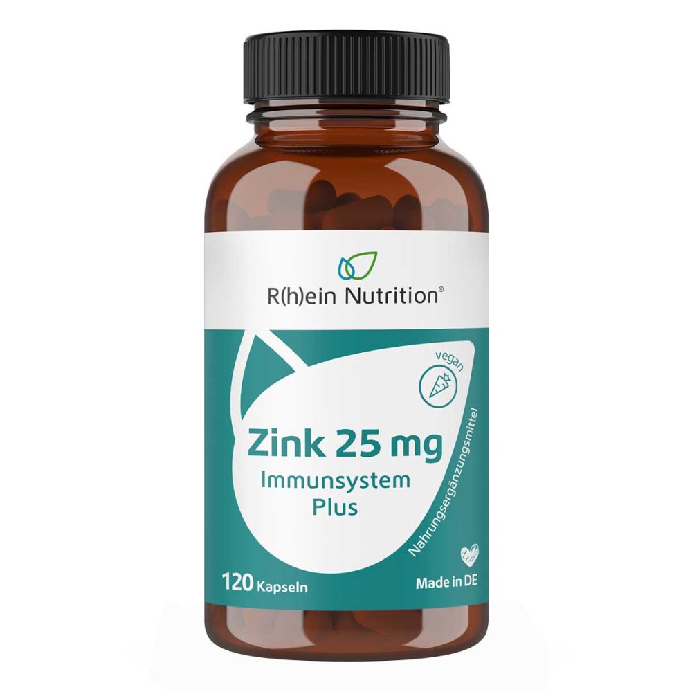 R(h)ein Nutrition & Health GmbH Zink 25 mg Immunsystem Plus hochdosiert+vegan Kapseln 19345486