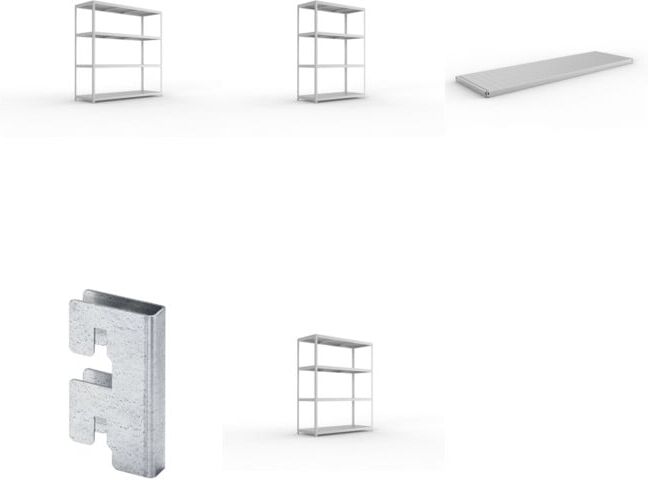 Set META-Regalbau GmbH & Weitspannregal vzk 2500x800x2470 Stahlp +...