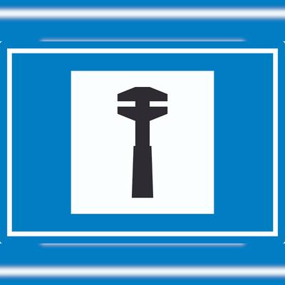 HB-Druck Pannenhilfe Symbol Aufkleber A1 (594x841mm)