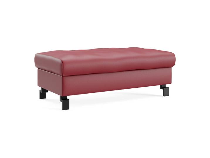 Hocker Classica Plus-8011, Johann Jakob, kat. d, life line rot, Leder