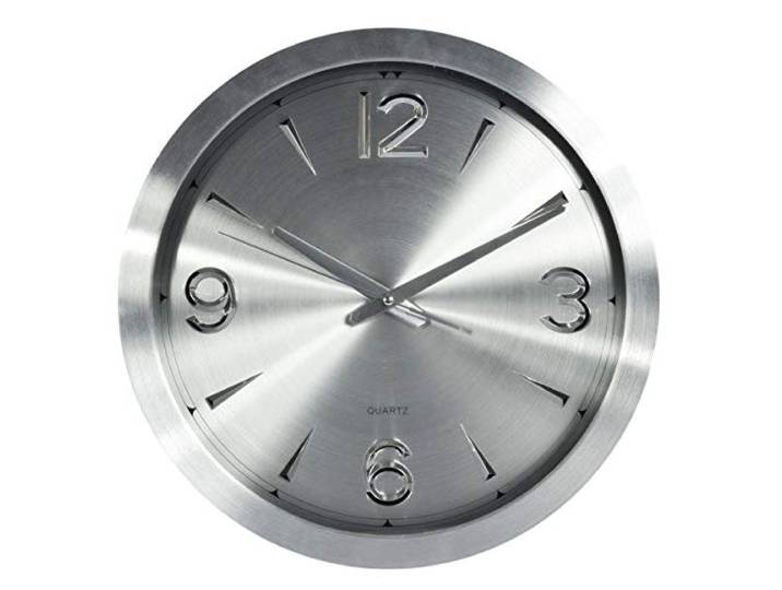 Technoline analoge Quarz-Wanduhr Ø 40 cm Silber