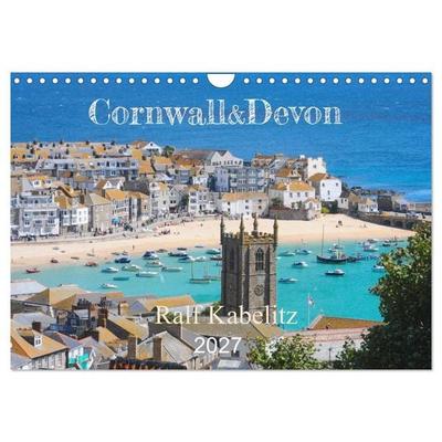 Cornwall & Devon 2027 (Wandkalender 2027 DIN A4 quer), CALVENDO Monatskalender