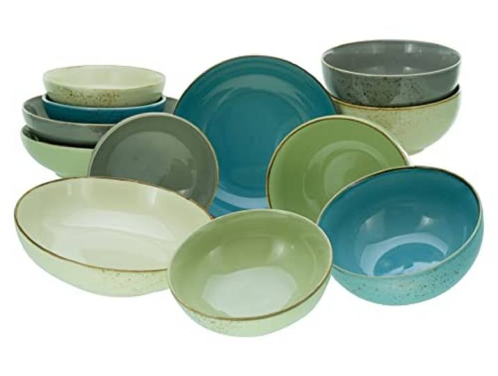 Creatable\, 23412 Collection Nature Collection BUNT Set de vaisselle 12 pièces