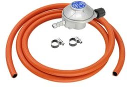 Official Calor-branded Campingaz 29mbar Butane Screw-On Regulator Kit – 2m Hose & Clips