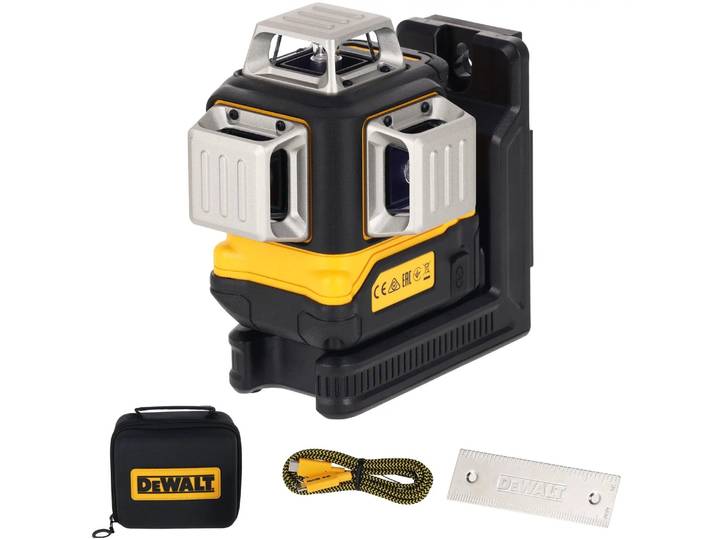 Niveau laser 3 lignes faisceau vert - DEWALT - étui de transport - DCLE14361GB-XJ