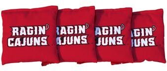 Skip's Garage Louisiana Ragin Cajuns Red Cornhole Bags