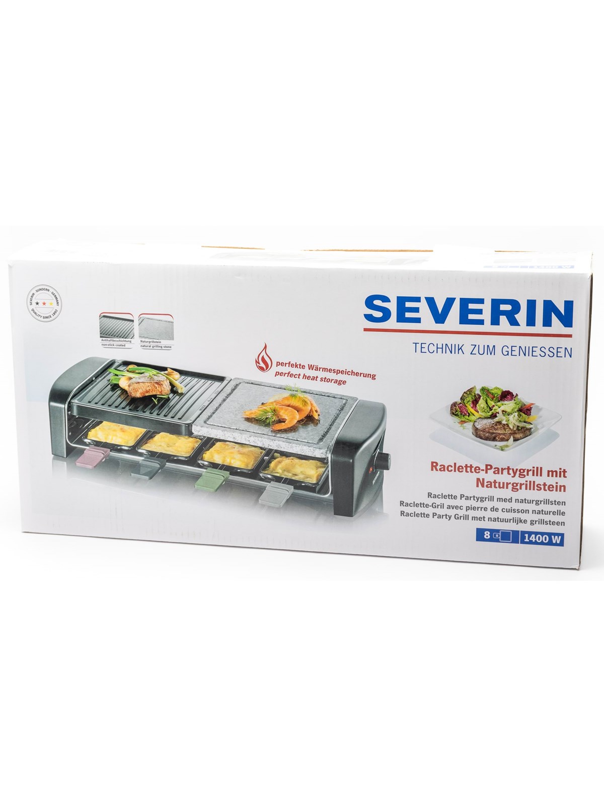 SEVERIN RG 9645 - raclette/grill/hot stone - black