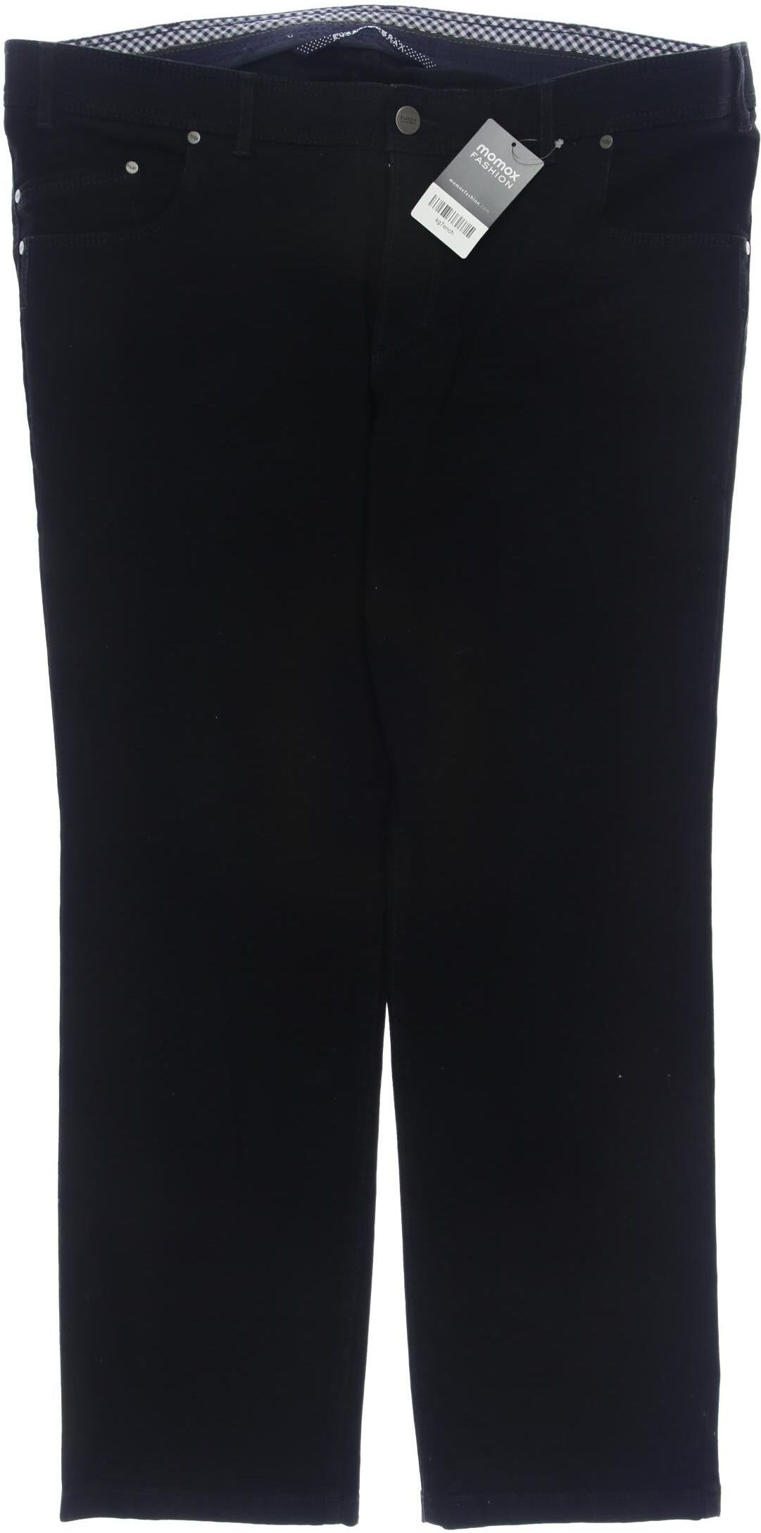 Eurex by Brax Herren Jeans, Schwarz, Gr. W41, Baumwolle / Elasthan / Leder - Second Hand