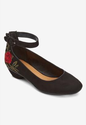 Women's The Pixie Pump by Comfortview in Multi Embroidery (Size 8 M)