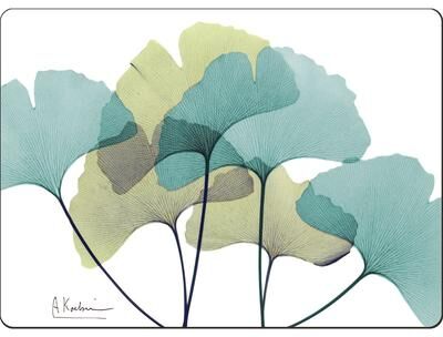 Cala Home Hardboard Placemats - Gingko - Set of 4 - 15.5x11.25x.201