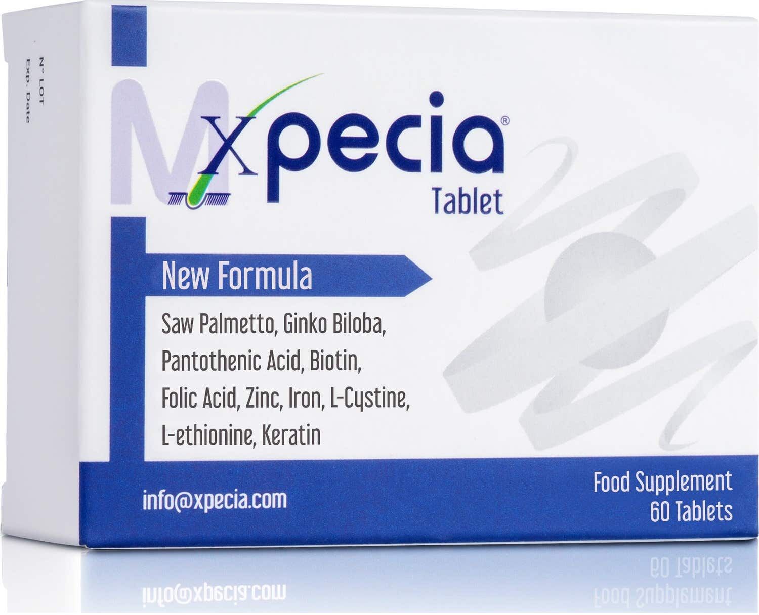 Xpecia Tablet New Formula Hair Hombres 60 Tabletas