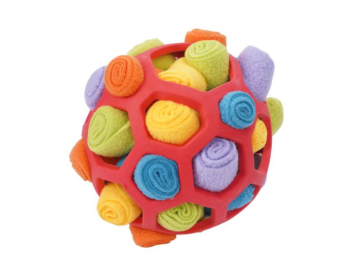 Hundespielzeug Schnüffelball 14 cm bunt