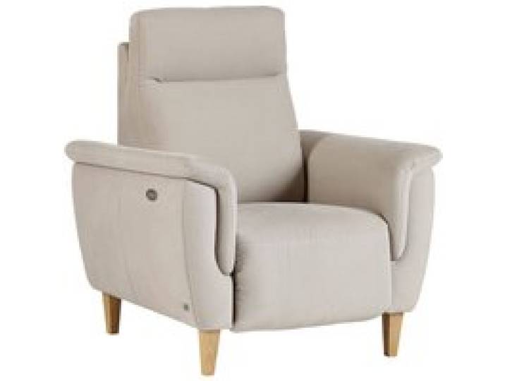 Fauteuil relax electrique tissu coton lin Bergen