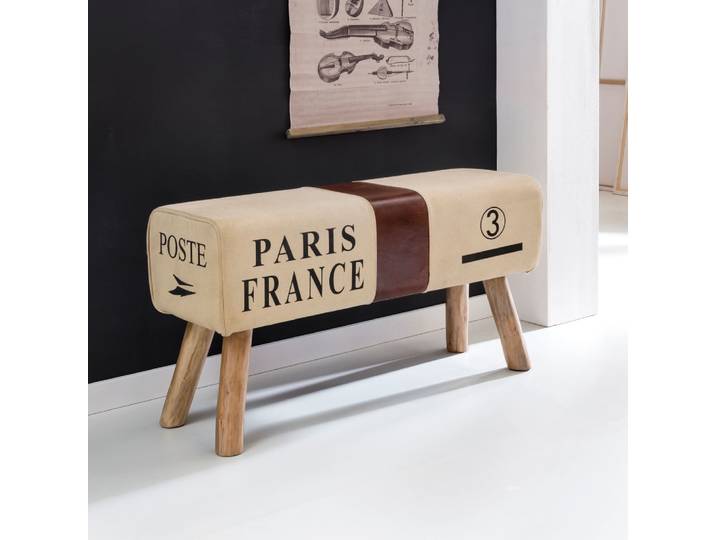 Banc en tissu, marron