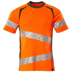 Warnschutz T-Shirt "ACCELERATE SAFE" UV-Schutz - XXL - orange/moosgrün