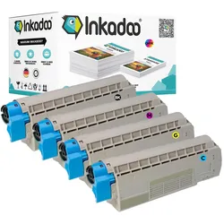 Inkadoo, Toner, Toner kompatibel mit OKI 44844615 / C822 Toner