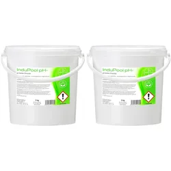 InduPool 2 x 5 kg organisches pH-Senker Granulat - FOOD GRADE - für Pool & Schwimmbad HERRLAN-Qualität Made in Germany