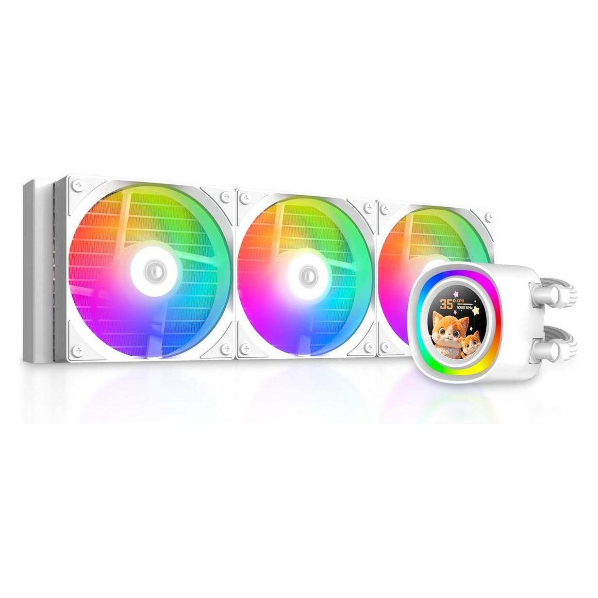 ID-Cooling FX360 LCD WHITE - CPU Vandkling - Max 25 dBA (FX360 LCD WHITE)