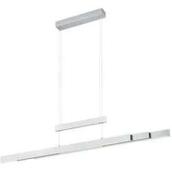 Trio LED-Pendelleuchte Trajan Alu, Eisen, Stahl & Metall Silber Nickel matt