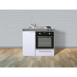 Stengel Küchen Kitchenline MKB 100 weiß - Elektrokochfeld links