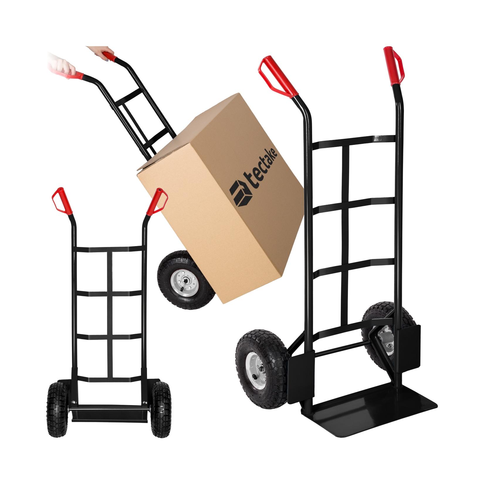tectake® Sackkarre, mit Stahlrahmen, Ladeschaufel mit Radschutz, Belastbarkeit 200 kg