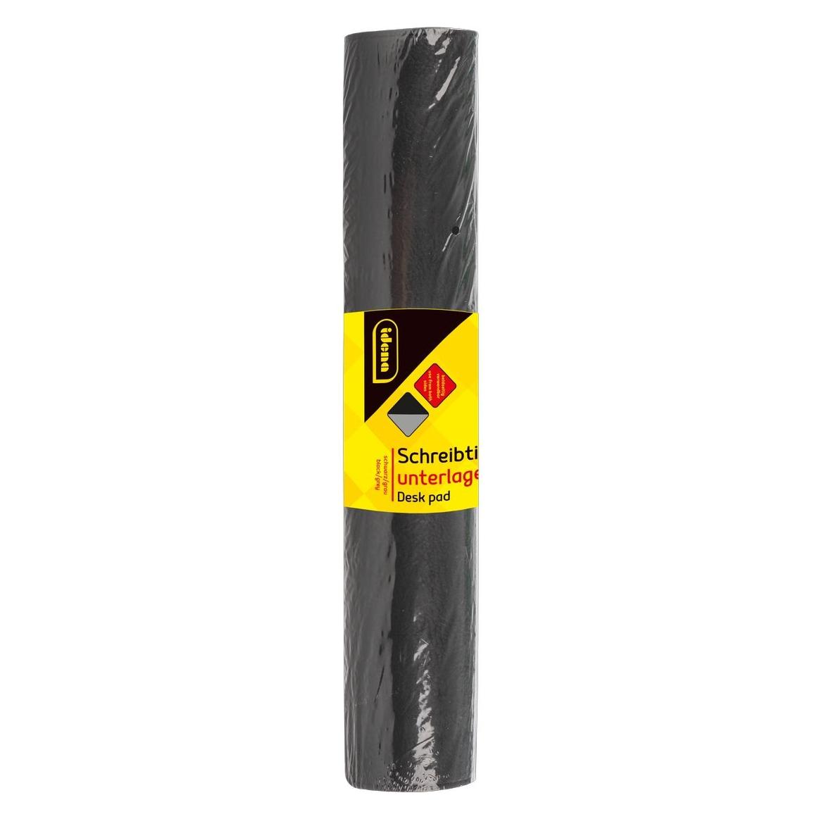 Idena Schreibtischunterlage PU doppelseitig schwarz/grau 80x40cm (80 x 40 cm) (65396144)