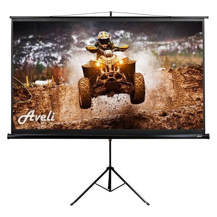 Aveli Projekční plátno stativ, 204x115cm (16:9) 92", černý tubus (92", 16:9) (XRT-00086B)