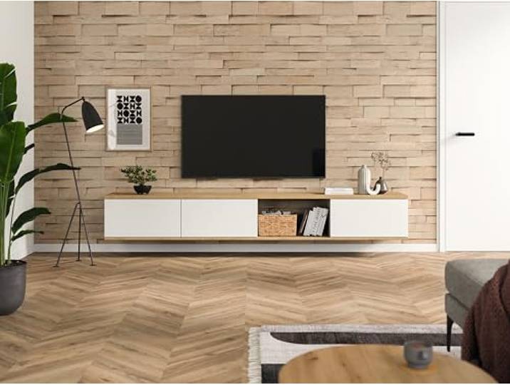 EGGER DecoWall DO007 Laxfield Eiche - Alternative zu herkömmlichen Wandverkleidungen, Holzverkleidungen, Wandpaneelen - OSB (1250 mm x 660 mm)