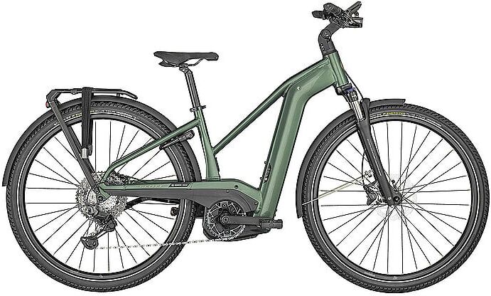 Scott Damen E-Bike Sub Sport eRIDE 10 dunkelgrün   S W