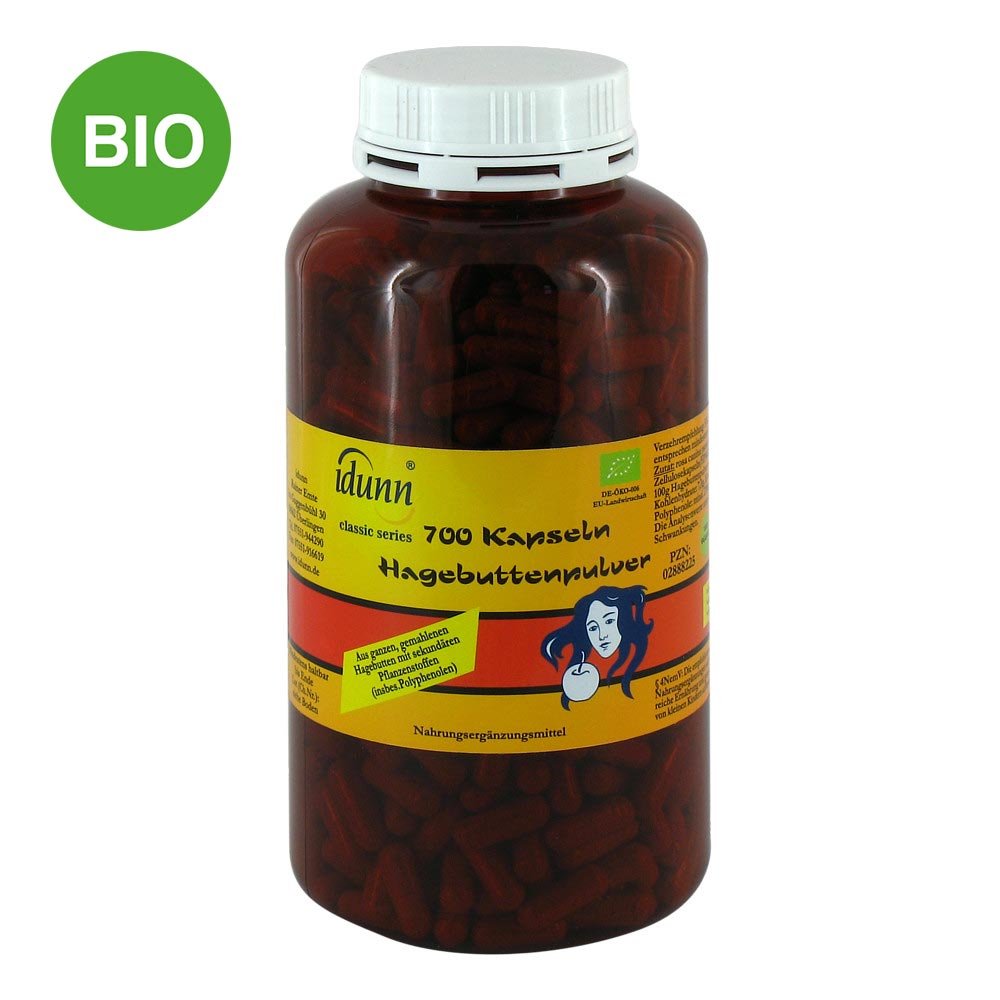 Idunn Naturprodukte Hagebuttenpulver Kapseln 02888225