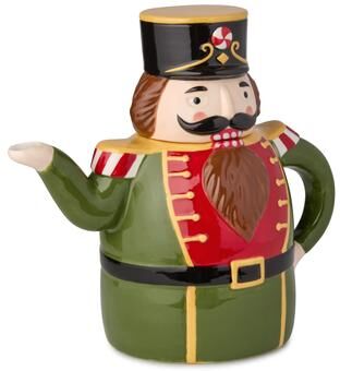 Certified International Certifed International Nutcracker Parade 3-D Nutcracker Teapot - 7 L x 5.25 W x 7
