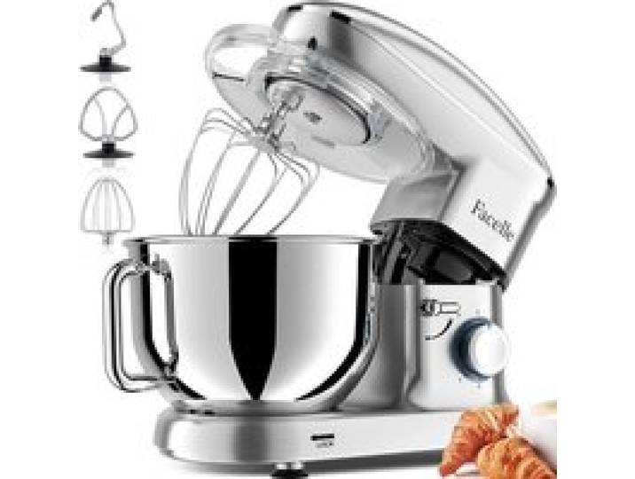 Robot Pâtissier 1500W Petit Électroménager 6 2 L Avec Crochet Pétrisseur Batteur Fouet À Fil Protection Contre Les