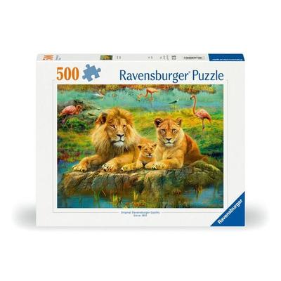 Erwachsenenpuzzle 500 Teile - Löwen in der Savanne