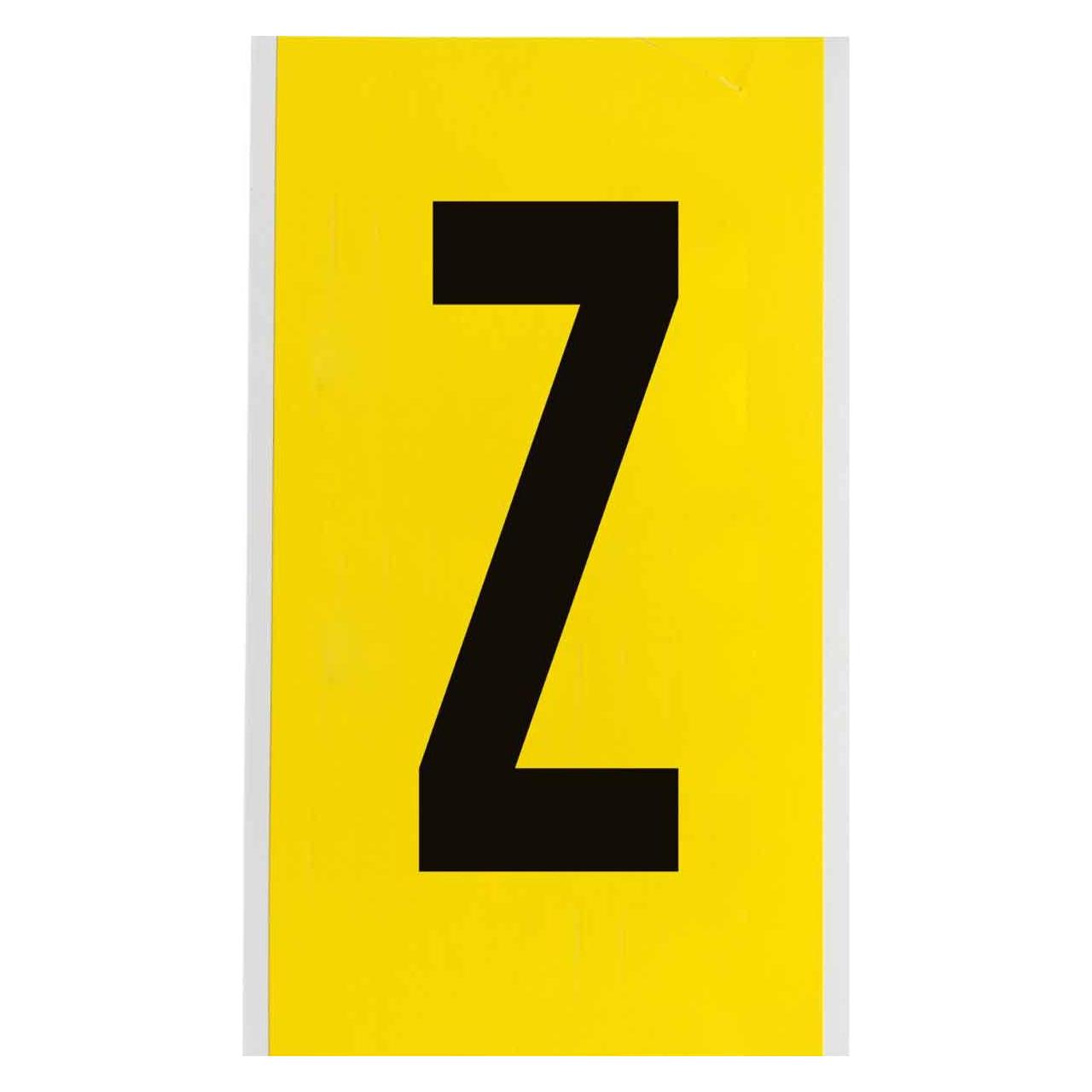 Brady 3470-Z, B-499, Nylongewebe, Buchstabe Z, Schwarz auf Gelb, 127 x 228mm, Schrifthöhe 152mm(25 (3470-Z)