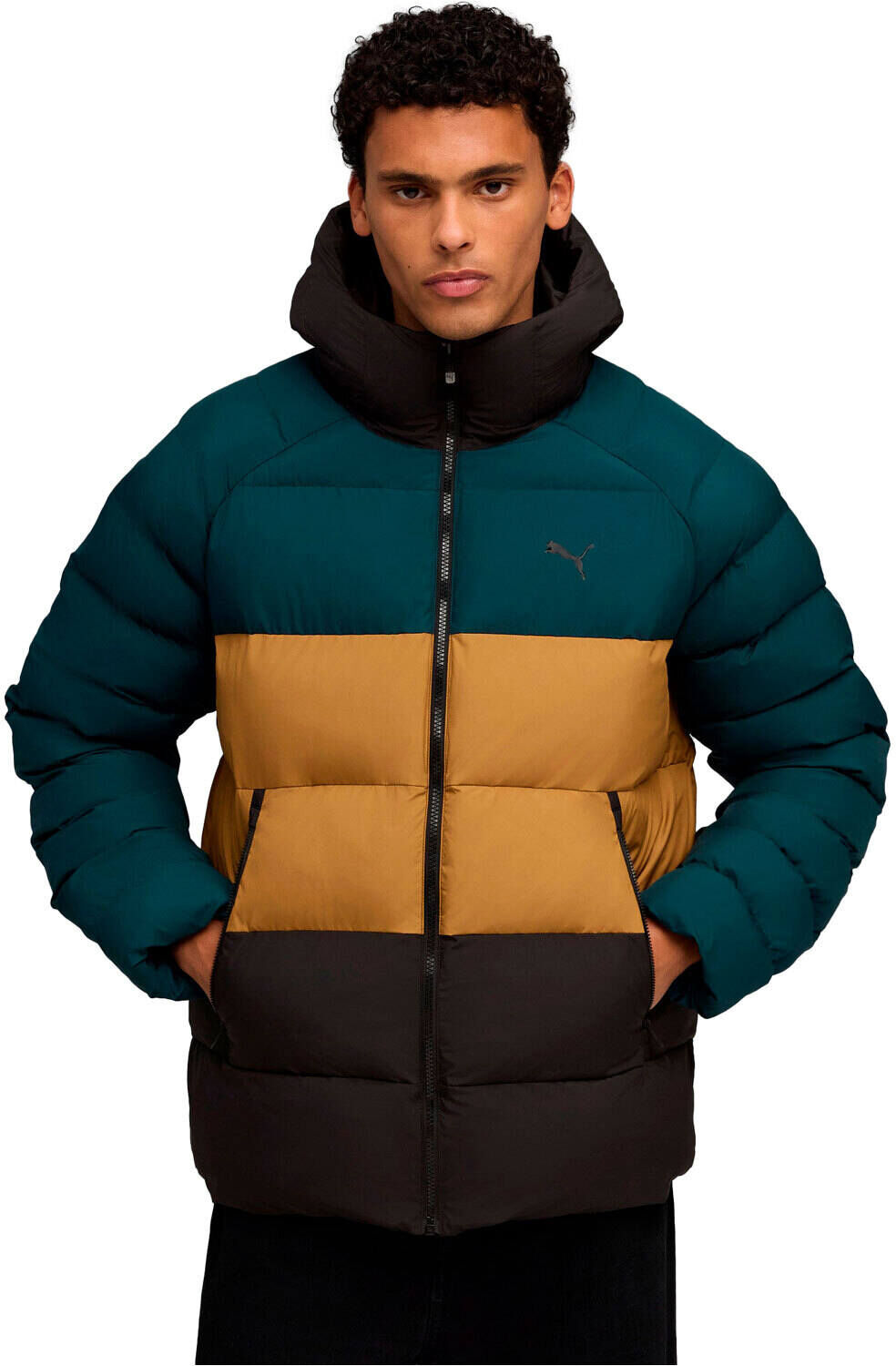 Puma mono chaquetas hombre Verde (XL)