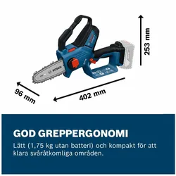 Bosch Professional, Kettensäge, GKE 18V-15 Akku-Astsäge