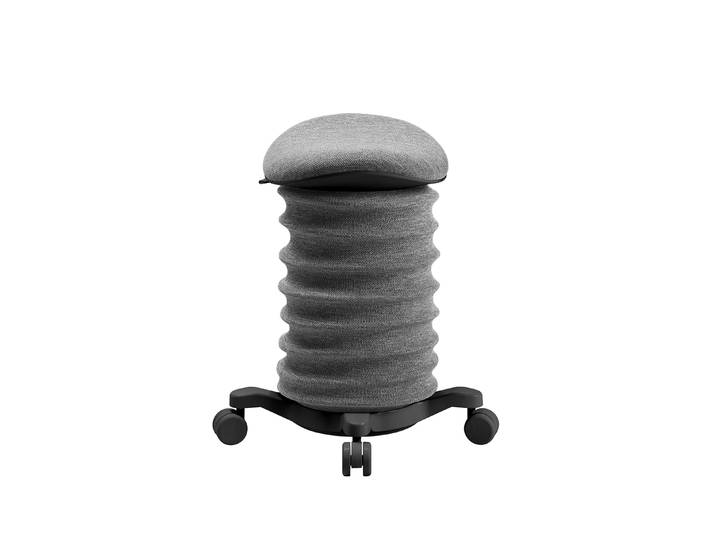 Bürohocker Topstar Sitness 4D Schwarz/Schwarz, Hartbodenrollen, Dynamisches Sitzen - optimal für gesundes Sitzen