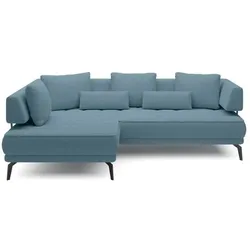 Ecksofa Giotto Stoff Blau