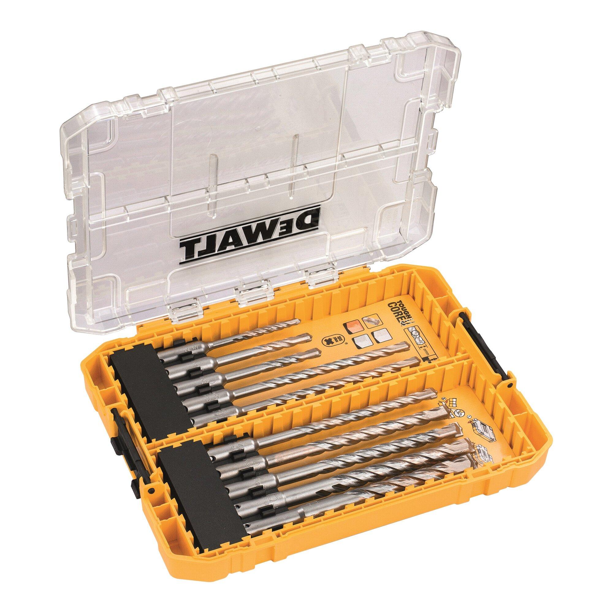 DeWalt DT70753-QZ EXTREME 2 SDS-plus Hammerbohrer-Set 10-tlg. für Bohren in Beton oder Mauerwerk)