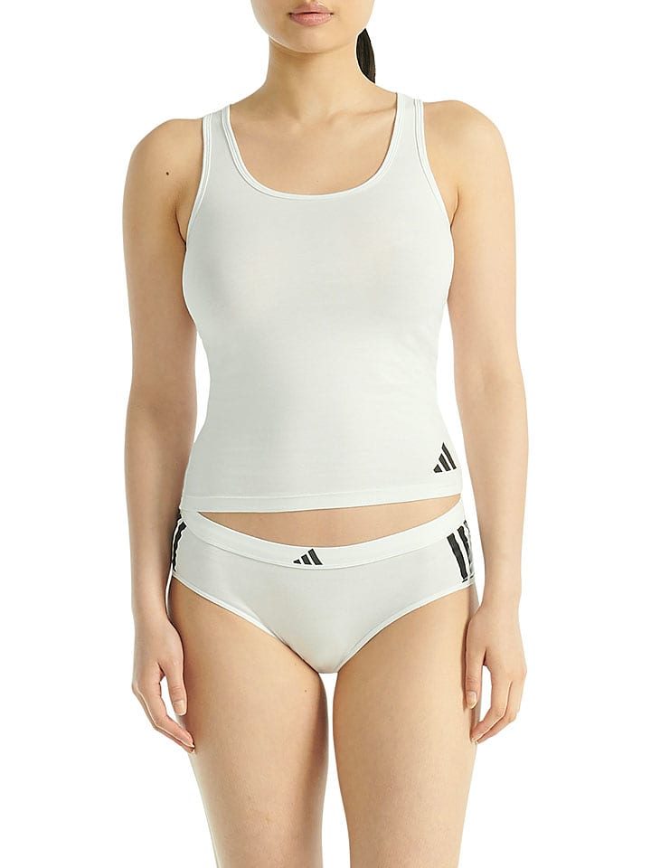 adidas Top in Weiß - XL