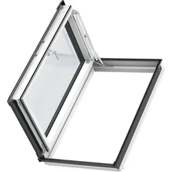 VELUX Wohn- und Ausstiegsfenster GXLA FK06 Dachfenster 66x118 cm, klar lackiert, Aluminium,THERMO