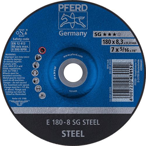 PFERD Schruppscheibe SG STEEL für die Stahlbearbeitung