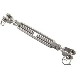 Wantenspanner offen Gabel-Gabel, A4, M6, Bolzen 6mm