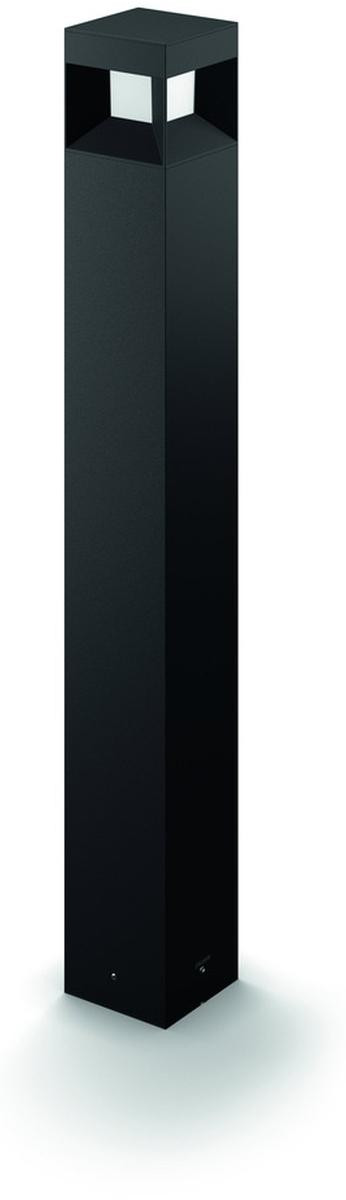 Philips Parterre Sockel LED Buitenwandlamp Zwart
