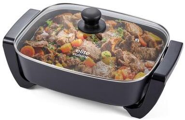 Elite Cuisine "Elite Gourmet EGL2510 Nonstick Electric Skillet 15"" X 12""X 4"""