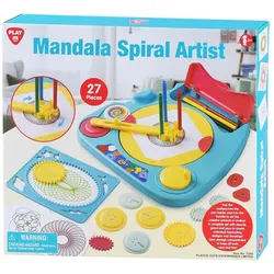 Play Mandala Spirograph und Vorlagen Zeichenset, 27-tlg.