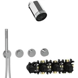 Herzbach MODUL7 PUSH-Thermostat-Set P-SP3 70.702723.1.01 SPOT Multi Chrom
