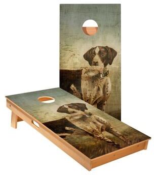 Skip's Garage Hunting Dog Cornhole Boards
