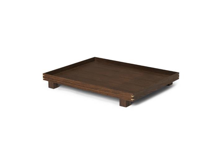 Ferm Living Plateau en bois Bon large Smoked oak
